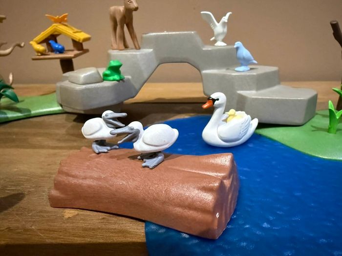 Lot playmobil foret, mare avec animaux - photo numéro 3