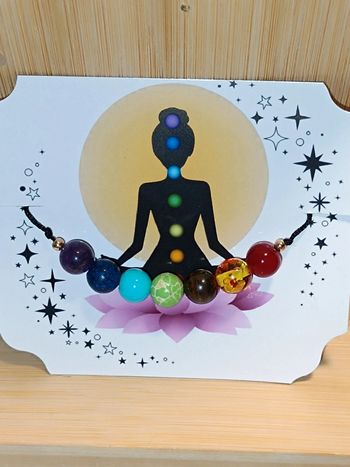 Bracelet réglable Mixte🩵7 chakras🧡