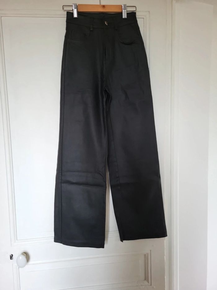 pantalon effet simili