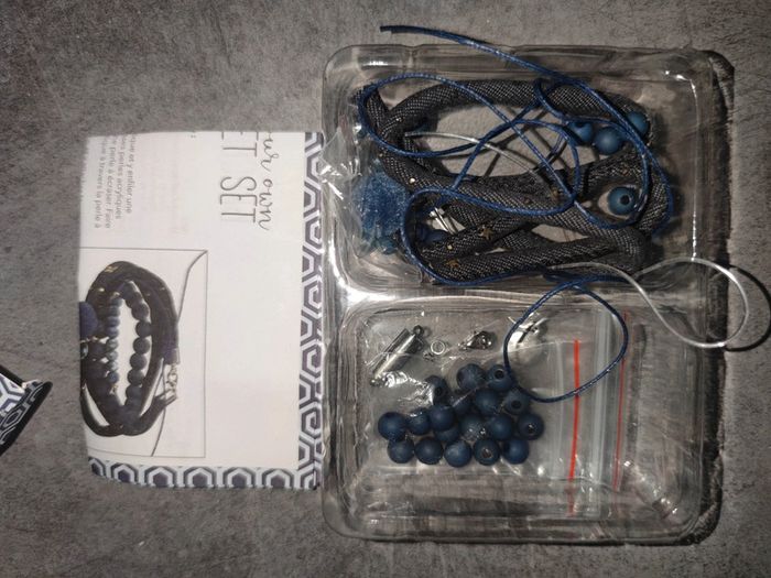 Diy set de création bracelet perles et jean - photo numéro 2