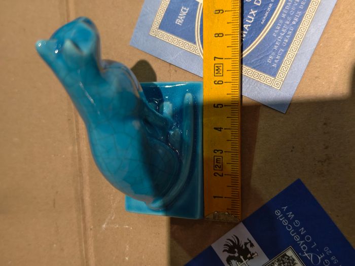 Chat rouge Saint Jean l'Aigle émaux de Longwy - photo numéro 5