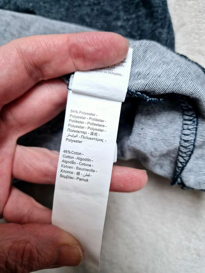 Pull à capuche gris et bordeaux dessin indien orchestra garcon taille 14 ans - photo numéro 8