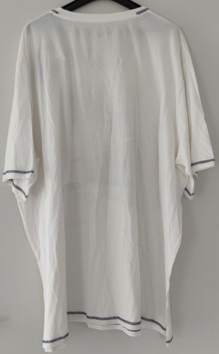 T-shirt manches courtes marque U collection taille XXXXXXL/6XL couleur blanc à motif pour homme - photo numéro 2