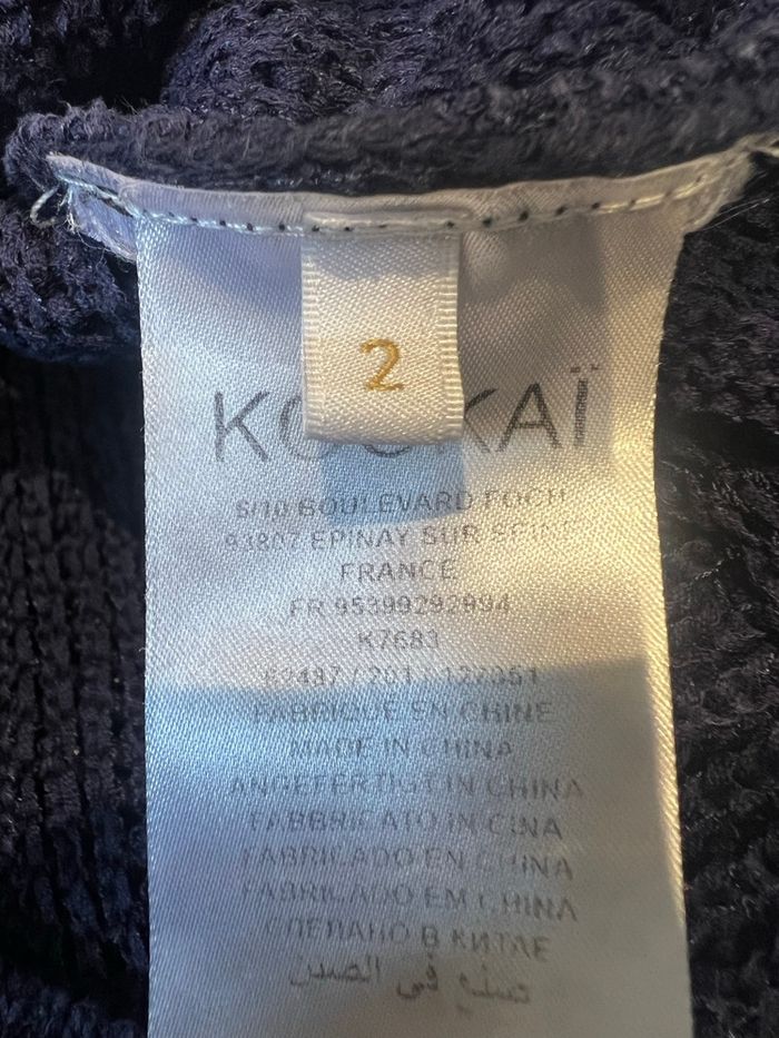 Pull Kookaï bleu marine, taille 38/M Maille épaisse - photo numéro 6