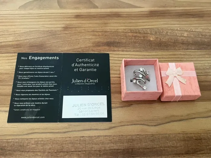 Bague en argent et oxydes de zirconium - photo numéro 2