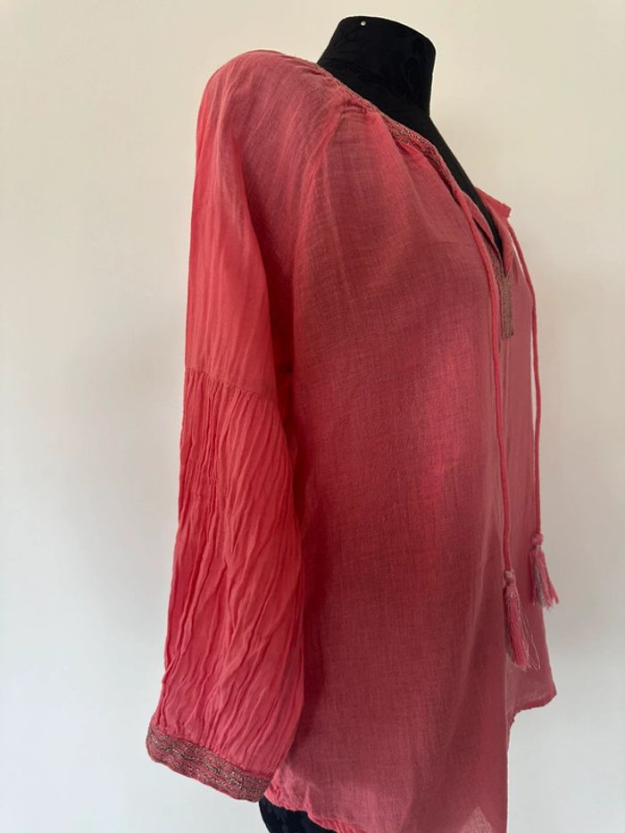 Blouse légère rose - photo numéro 4