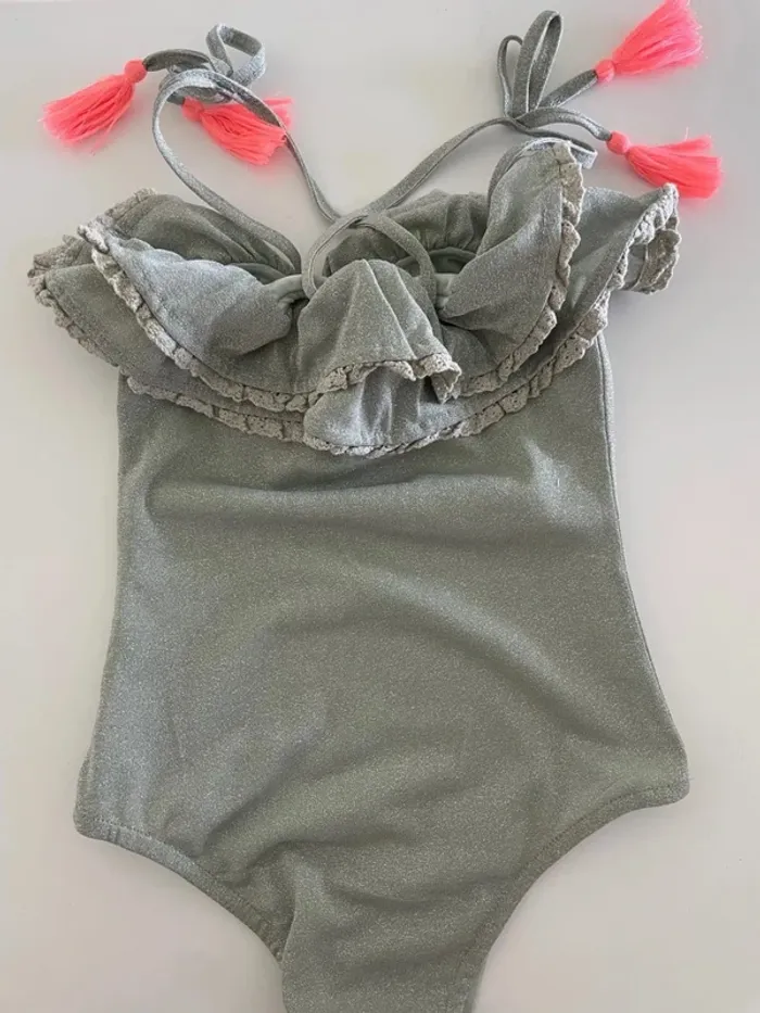 Maillot bleu pailleté 6 ans Louise Misha - photo numéro 4