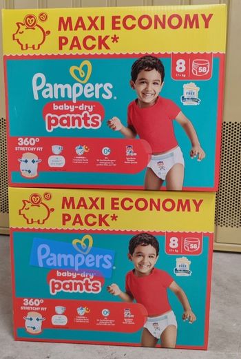 Pampers taille 8 116 couches 