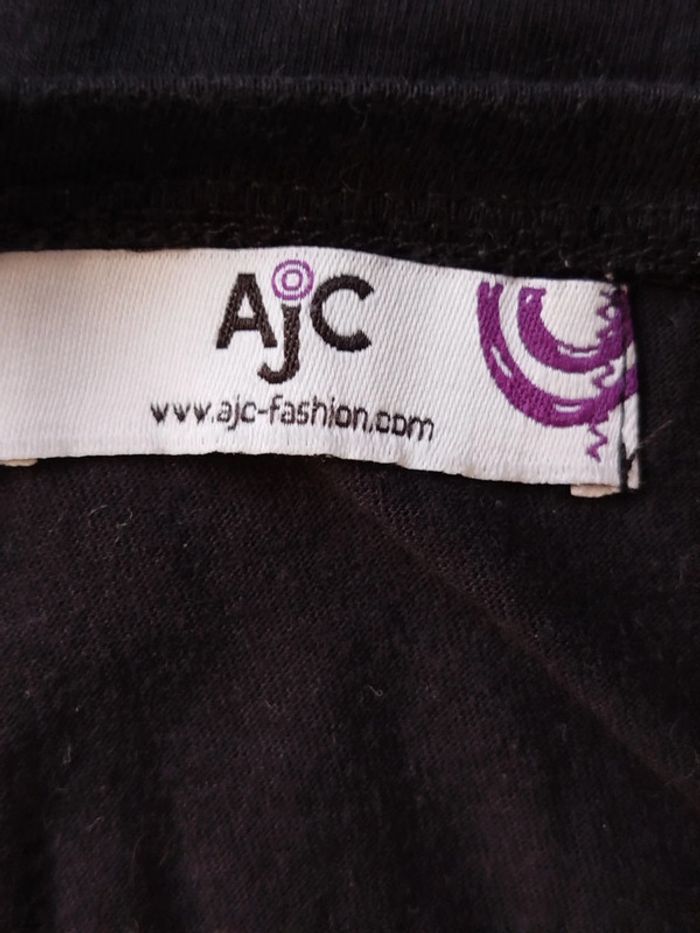 Tee-shirt manches courtes noir AJC fashion taille 42/44 - photo numéro 3