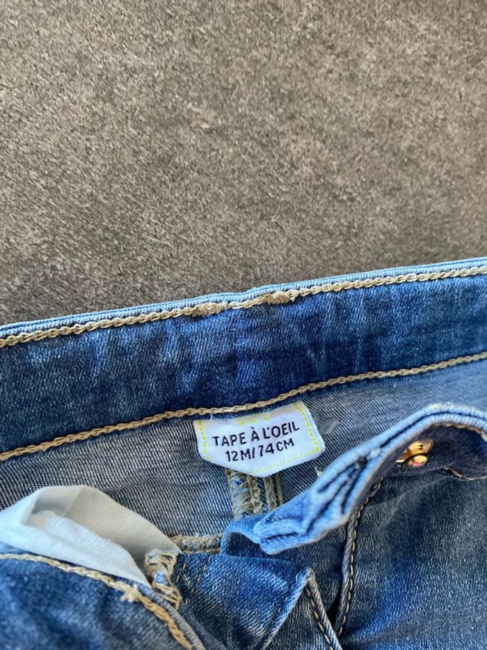 Lot de 2 ensembles jeans et blouses 12 mois tape à l’œil - photo numéro 4