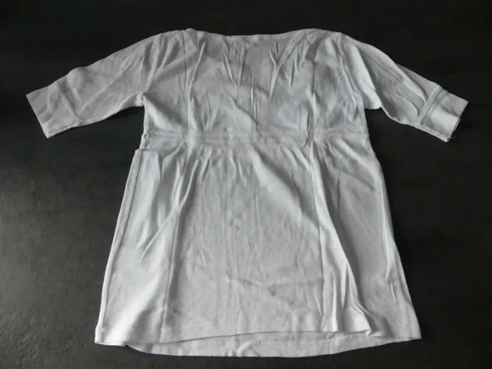 haut blanc col v - photo numéro 4