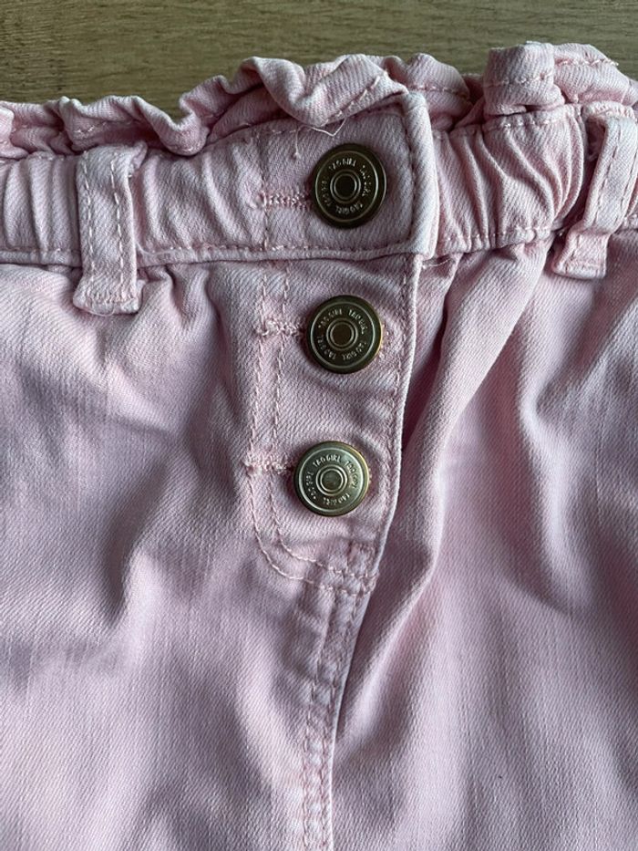 Jupe courte jean de Tape à l’œil vieux rose. 8 ans - photo numéro 2
