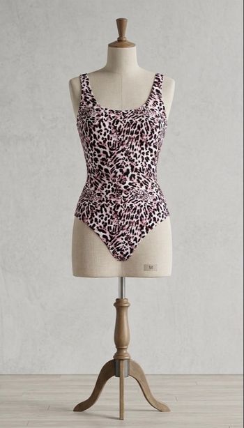 SHEKINI - Maillot de Bain 1 Pièce Léopard Rose - Taille M - Neuf