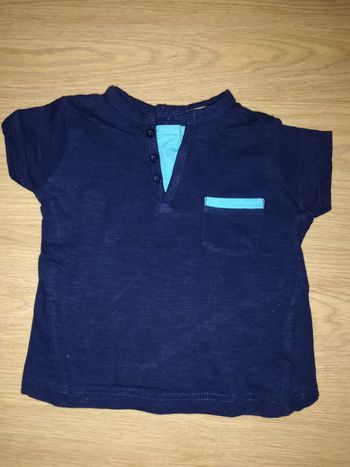 T shirt tendance bleu boîte à malices 9 mois