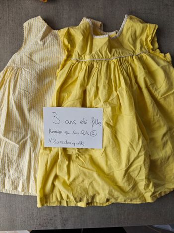 Lots 2 robes été jaunes