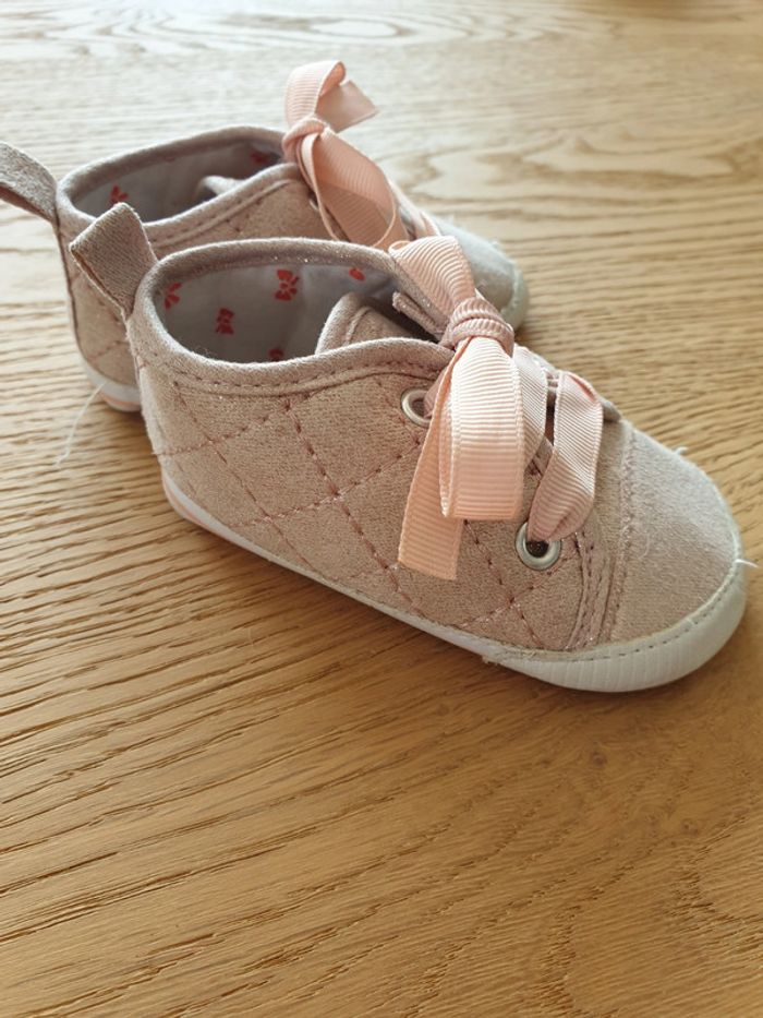 Chaussures roses fille 6-12 mois - photo numéro 2