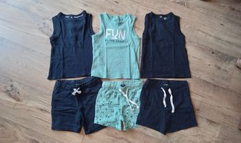 Ensemble lot vêtements garçon 36 mois 3 ans kiabi été short et maillot tee-shirt débardeur