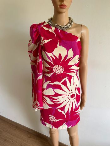 Robe imprimée rose et beige neuve Morgan taille 34 (valeur 85€)