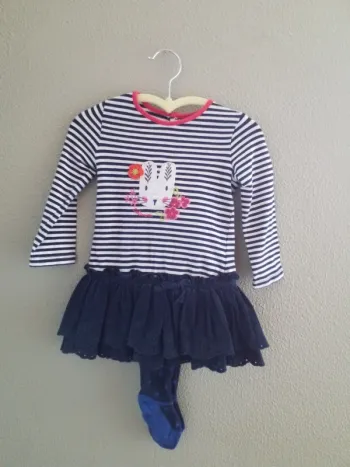 Robe et collant catimini 12 mois