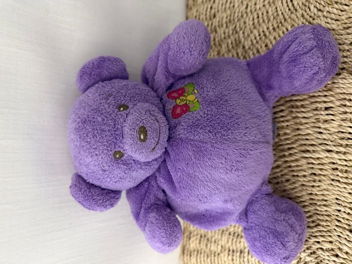 doudou ours boule violet nounours passeport tendresse