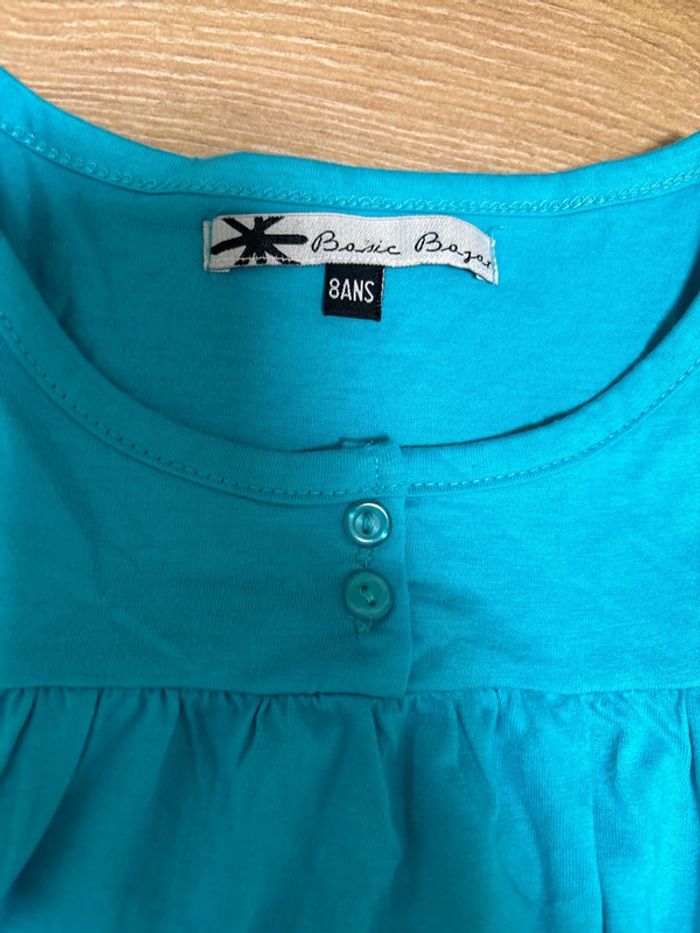 Débardeur bleu turquoise 8 ans - photo numéro 2