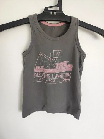 Débardeur gris Cap vers l'aventure