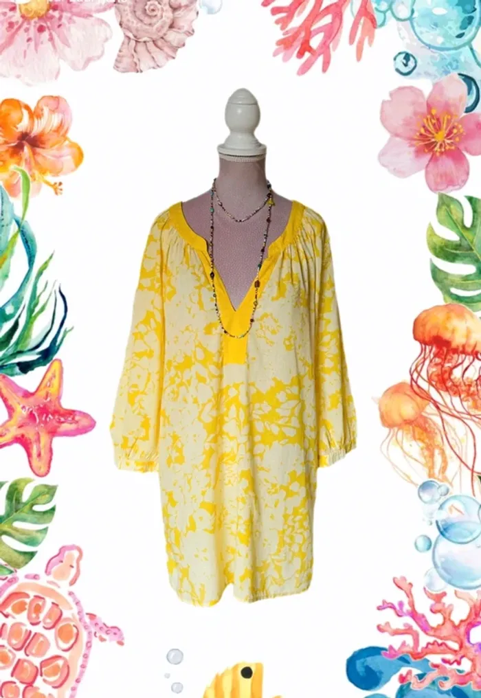 💛🌴Blouse bohème d’été 40/42 Summer beach vibes bobo blouse🌴💛