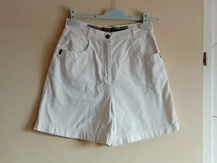 Short blanc Taifun Taille haute T38