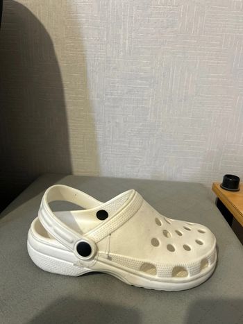 Sabots Crocs blanc Teddy Smith demi pointure 37.5 taille 6