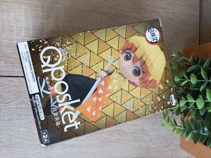 Figurine Zenitsu Agatsuma Demon Slayer Kimetsu no yaiba banpresto qposket Bandai - photo numéro 7