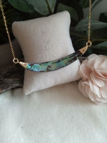 Collier bohème ocean en ormeaux naturels