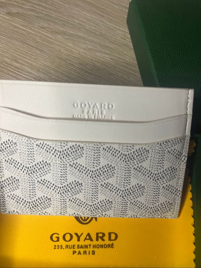 Porte carte goyard Paris blanc neuf - photo numéro 2