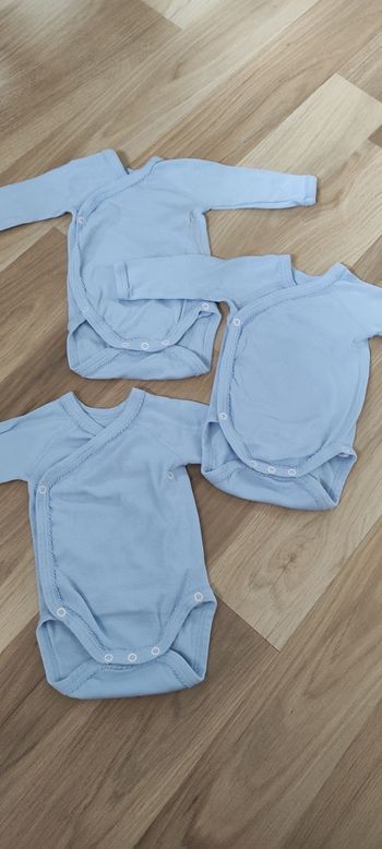 Lot de 3 bodies croisés à manches longues