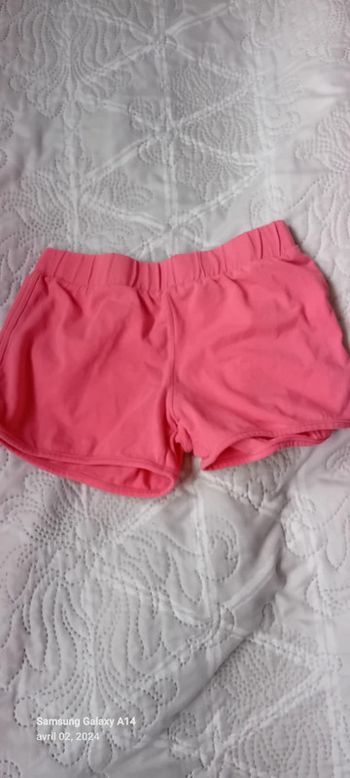 Short rose en coton fille 8 ans orchestra