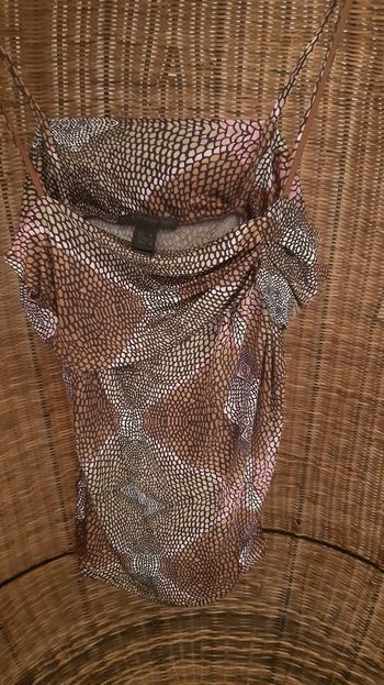 Top à bretelles à motif marqué mango t M