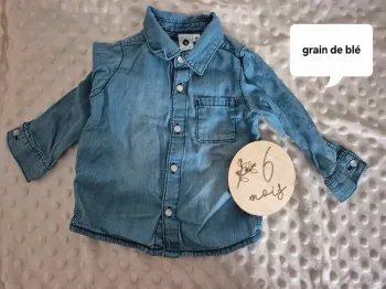 Chemise manche longue Garçon 6 mois