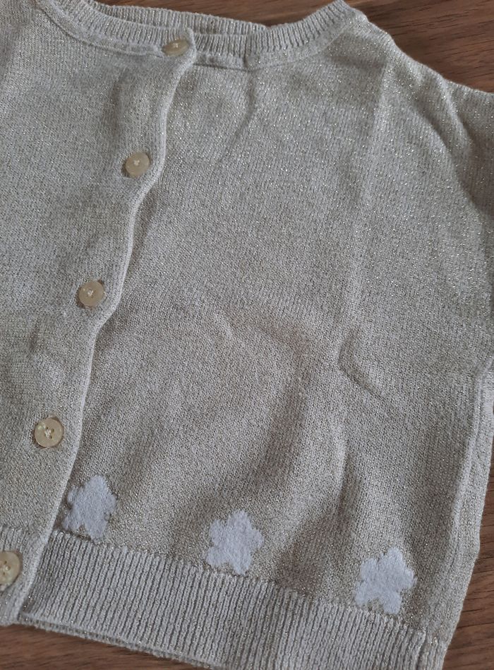 Gilet doré à boutons avec étoiles blanches Vertbaudet 3 ans (94 cm) - photo numéro 2