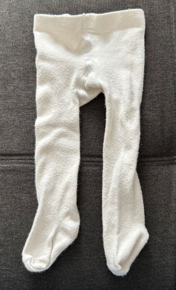 Collant blanc cassé