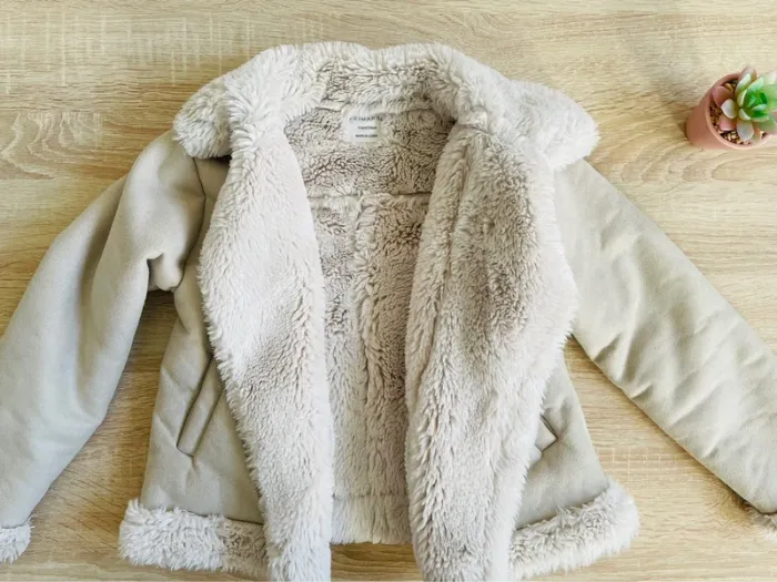 Manteau aviateur beige fille 8-9 ans Primark - photo numéro 3