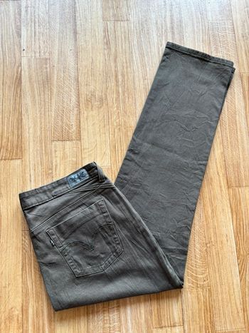 Jean levi’s femme 505 straight leg droit kaki vert mi taille haute W37 46/48 3Xl/4XL US rare