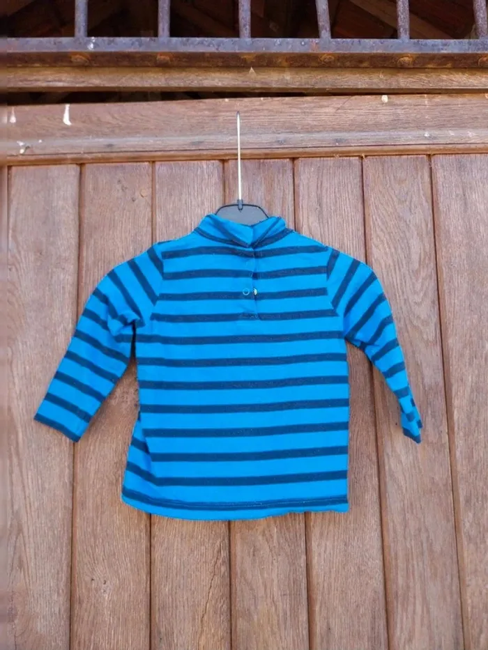 Pull à col roulé bébé garçon 18 mois tissaia - photo numéro 2