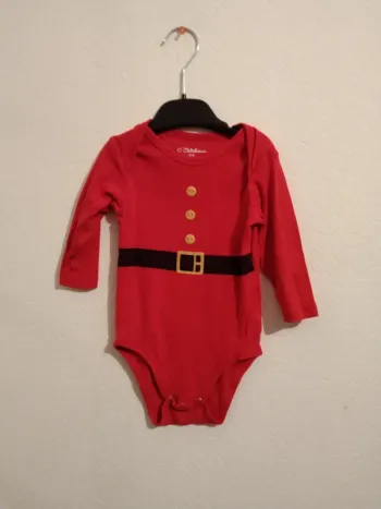 bodie rouge père noel Kitchoun garcon 18 mois