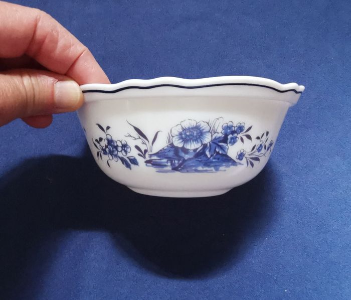 Coupelle Arcopal vintage déco bleue - photo numéro 2