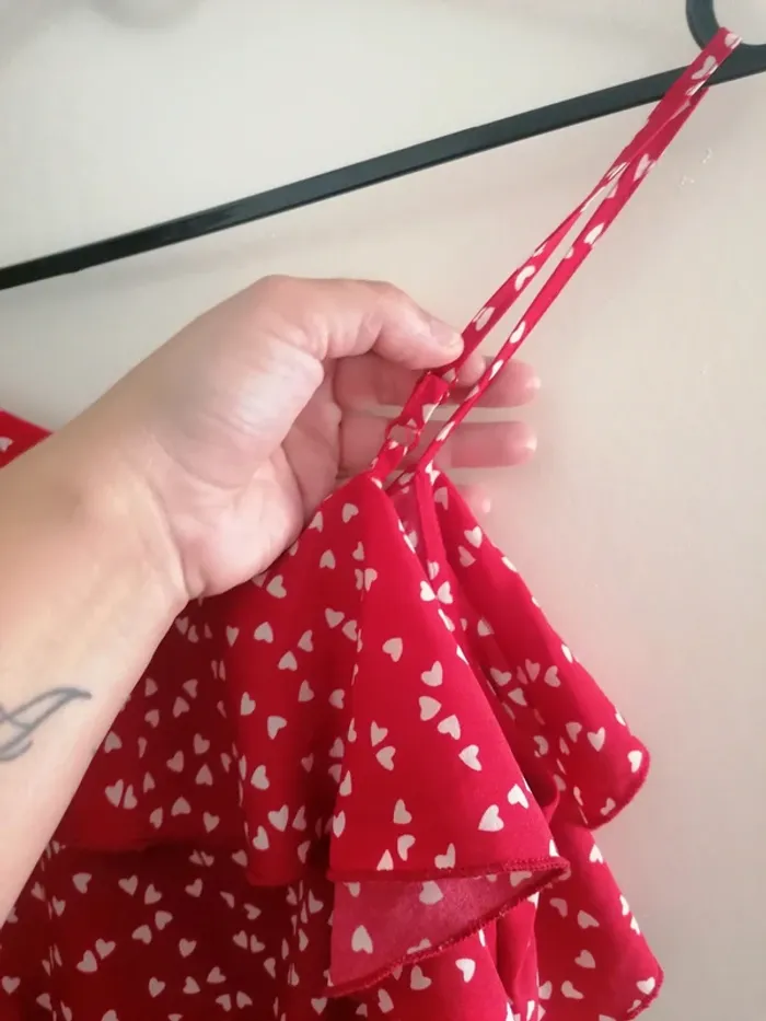 Combi short motif cœur fille taille 11-12ans - photo numéro 11