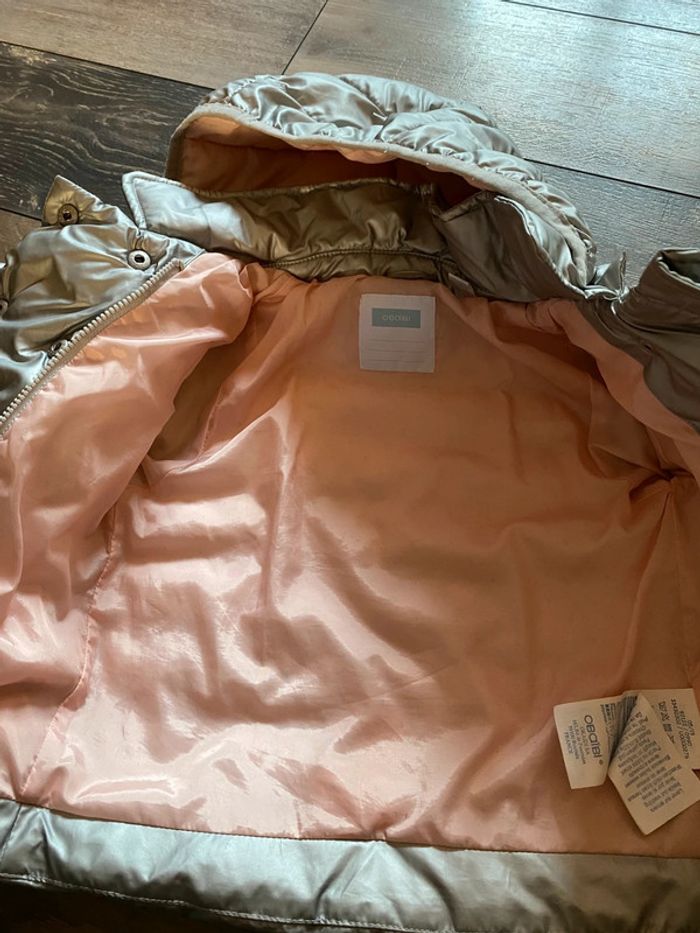 Veste doudoune Obaïbi argentée 12 mois - photo numéro 3