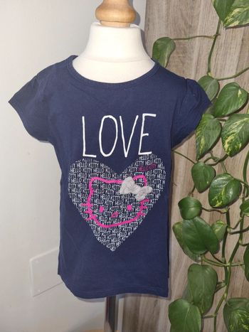 T-shirt Hello Kitty bleu marine 6 ans