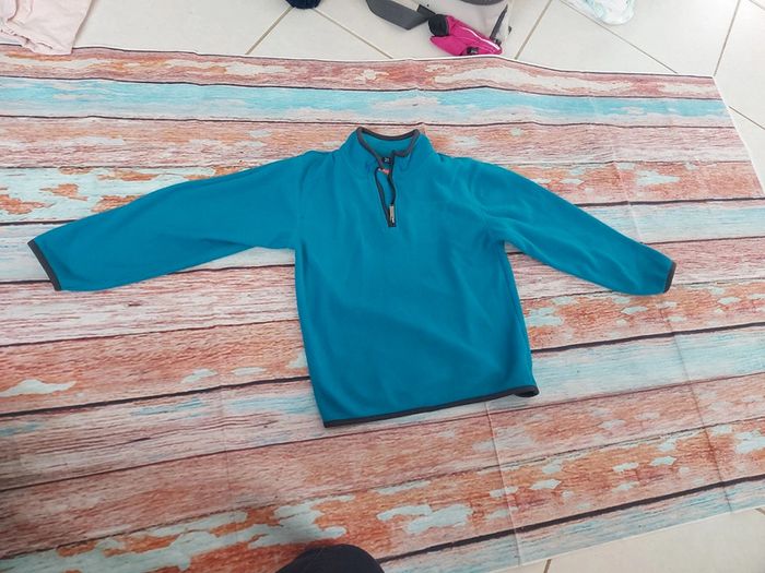 Polaire garçon 10 ans bleu NKY