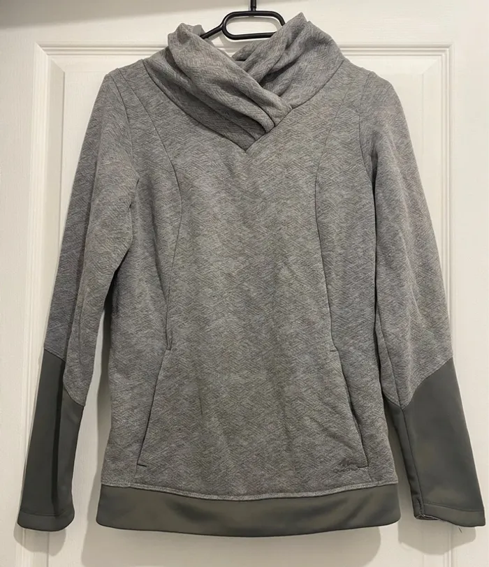 Pull Polaire Randonnée Gris Chiné – Quechua – Taille S (36)