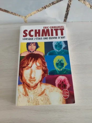 Livre poche lorsque j'étais une œuvre d'art Schmitt