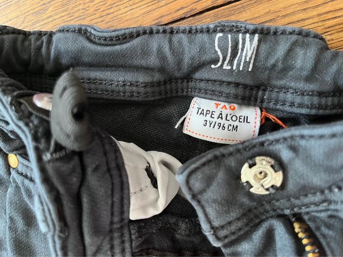 Pantalon jean slim tap à l’œil 3ans - photo numéro 3